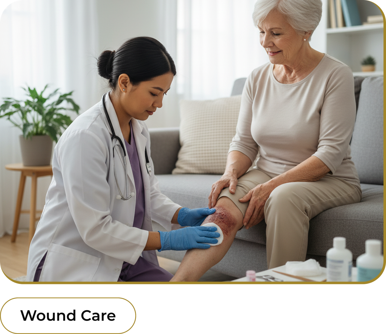 Premium home care services including wound care, bathing, meals, and mobility at home in BC