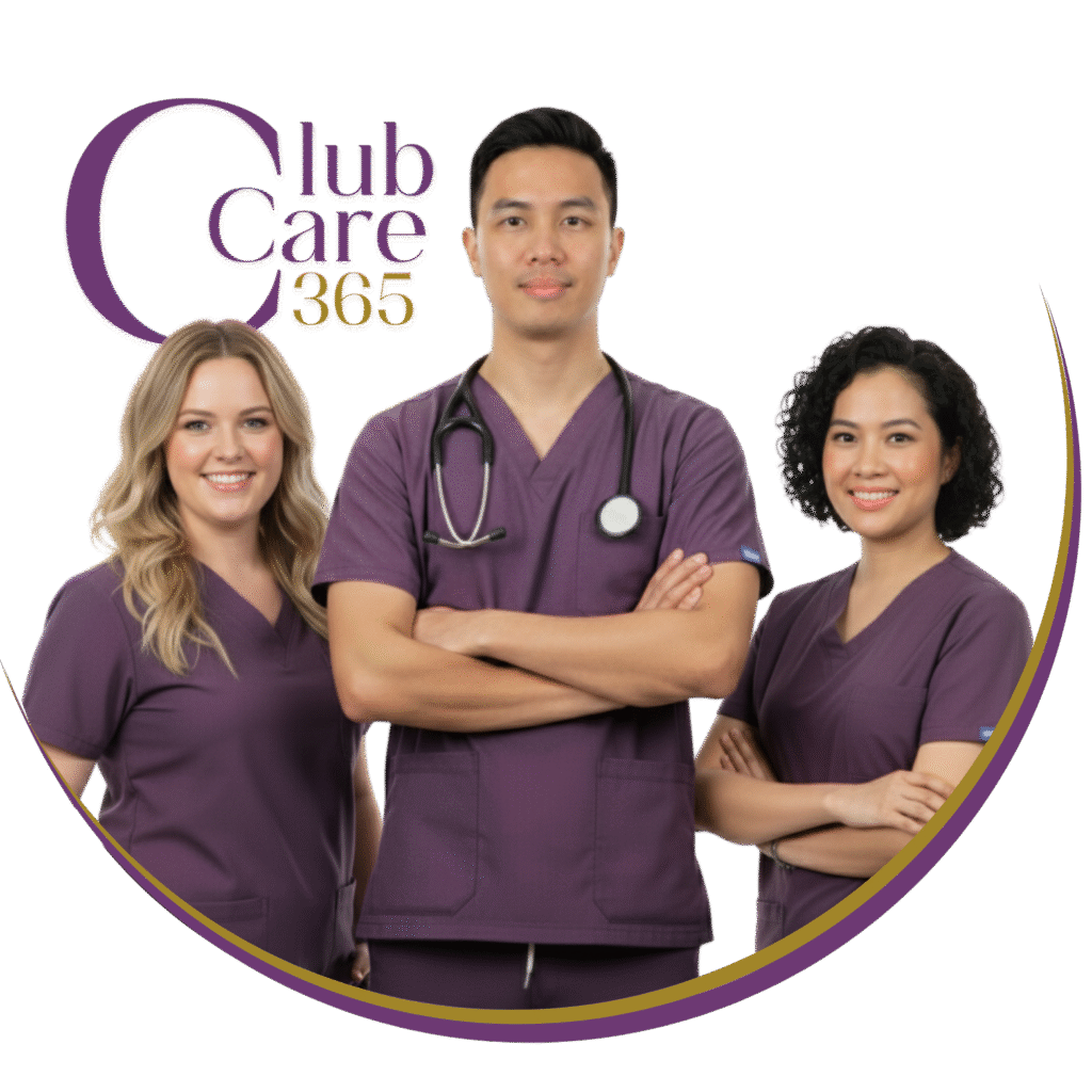 Team of professional home care experts at Club Care 365 in British Columbia