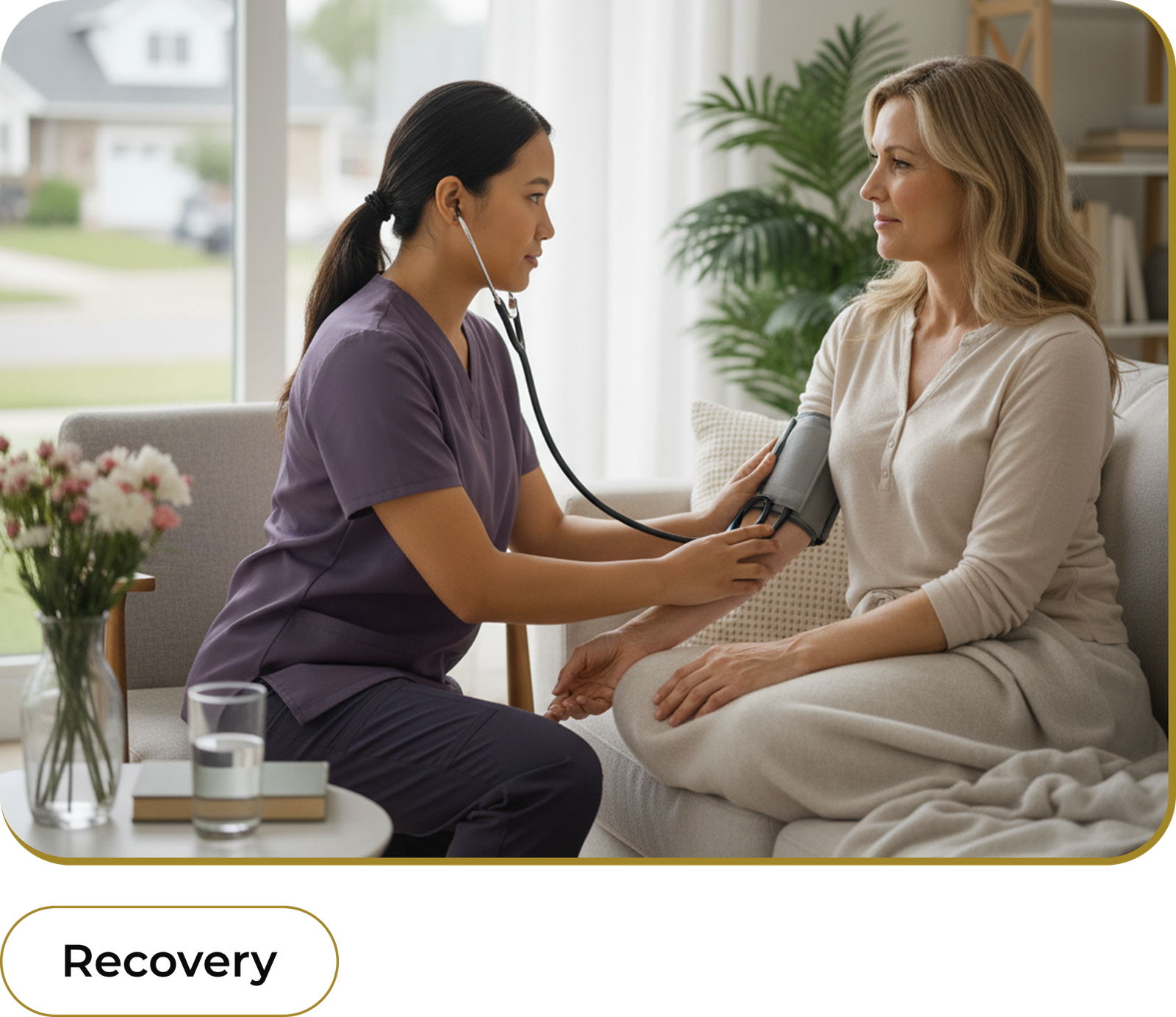 Nurse-led home care services including recovery support and companionship in BC